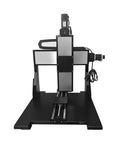 Motorized Three Axis Mobile Gantry Stage With 300mm Travel And 150X150mm Platform, front view showing precision construction and linear guides.