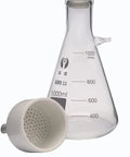 Lab Vacuum Filtration Apparatus Complete Suction Filter Kit With Hand Pump Funnel And Distillation Equipment glass flask and funnel