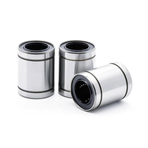 30mm Linear Ball Bearing Kit for 3D Printers and CNC Machines, 8 Pieces, Quiet Low Noise Operation, High Temperature Ready Bearing Steel, Durable Smooth Motion for Precise DIY Projects, three linear bearings