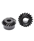 Built Tough Heavy Duty Spiral Bevel Gear Set With Matching Pinion Hardware 30 Tooth 2M Module showing detailed helical tooth design.
