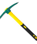 15 Inch Solid Pick Mattock Forged Garden Tool with Tough As Nails Heavy Duty Fiberglass Handle for Weeding and Digging