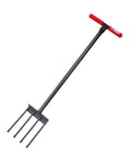 All Steel Spading Fork Heavy Duty Garden Fork With T Style Handle Built Tough For Digging Soil Turning Compost Aerating Crops