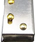 Push To Open Cabinet Latch Set 2 Pack Stainless Steel Silver Double Roller Door Catch close-up