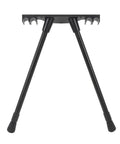 Height Adjustable Folding Table Legs Kit made from lightweight aluminum alloy in black, showing two extended legs.