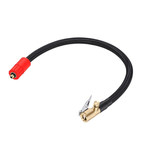 Heavy Duty Tire Inflator Extension Hose With 40 Cm Flexible Quick Clip Chuck Ideal For Car Motorcycle E Bike Air Pump Adapter Tool To Make Access Super Easy No Stress For Home Garage And Roadside Situations Anywhere You Need Air Quick black 40cm hose with brass quick clip chuck