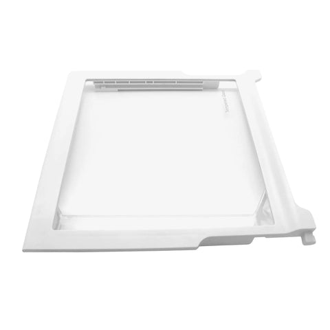 Glass Shelf Replacement For Whirlpool Refrigerator W10276341 WPW10276341 Fits Top Shelf Of Your Fridge, 17.5 Inch Wide By 17.25 Inch Deep By 1.5 Inch Tall, Clear Tempered Glass, Easy Install, Premium Kitchen Storage Part