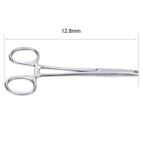 3mm Jaw Piercing Ball Removal Tool Stainless Steel Dermal Anchor Forceps For Dermal Tops Unscrew Or Screw Ball Pliers For Nose Septum Earrings And Lip Ring Easy Removal And Insertion With Minimal Effort. 12.8mm stainless steel forceps