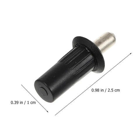 Tough As Nails Window Shutter Repair Pins Heavy Duty Iron And Pp Replacement Set Black 50 Piece Pack close up of individual pin