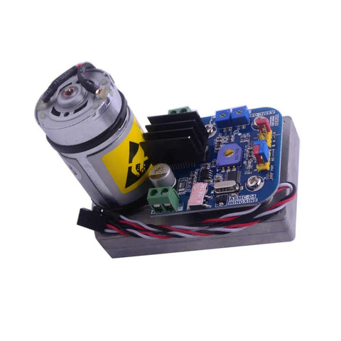 Beefy 180 Kg Cm Robot Servo With 12V To 24V Operation Metal Arm Plate For High Power Steering And Robotic Arms Compatible With ASME Series For Robotics Projects, side view