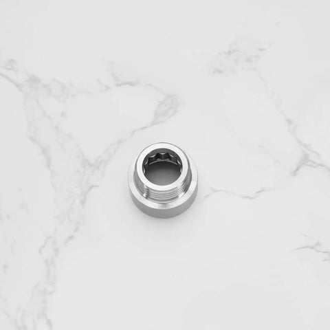 Single adapter from Two Pack Half Inch BSP Stainless Steel Male To Female Pipe Thread Extension Adapters For Water Main And Home Plumbing Fittings Easy Connect No Weld Straight Extension 10mm.