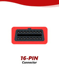 16-pin connector of 10 Pin To 16 Pin OBD2 Adapter For BMW Motorcycles 1996 Through 2016 Diagnostic Cable 2ft 63cm