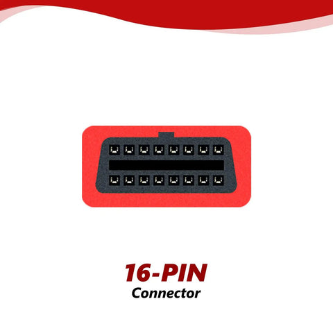 16-pin connector of 10 Pin To 16 Pin OBD2 Adapter For BMW Motorcycles 1996 Through 2016 Diagnostic Cable 2ft 63cm