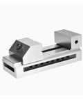 Heavy Duty Machine Vise With Quick Adjust Sliding Jaws Built Tough For Lathes Mills And Cnc Workbenches, showing smooth face plates and jaws.