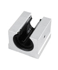 Front view of Dope Smooth SBR Linear Ball Bearing Block Kit for 12mm to 40mm rails, suitable for CNC machines and routers, metal casing.