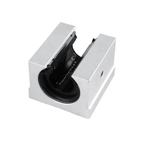 Front view of Dope Smooth SBR Linear Ball Bearing Block Kit for 12mm to 40mm rails, suitable for CNC machines and routers, metal casing.