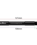 Lightweight Bike Wheel Hub Adapter Booster Fork for Quick Release, 12mm X 121mm, 1.5mm Pitch, black aluminum design