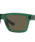 Warren Rectangular Sunglasses For Men Not Polarized 57mm Frames In Transparent Green And Brown Classic Everyday Vibe Shades