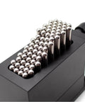 Flexible Claw CNC Assembly Fixture Clamp 30x79 mm With 67 Pins 6 mm Diameter SUS Stainless Steel Pins 21 mm Independent Stroke Pro Grade Adaptive Workholding Gripper For CNC Laser Marking Machines Black, close-up view of pins.