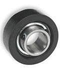 Rugged Rubber Mounted Ball Bearing With 1 Inch Bore, Double Sealed Housing, Alloy Steel Insert, Radial Ball Type, NLGI 2 Grease
