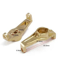 Heavy Duty Brass Front Hub Carriers For Trx4 1 10 Scale Rc Trucks With Adjustable Mounts showing detailed dimensions and structure.