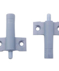 10 Piece Gray Cabinet Damping Buffer With Screws For Soft Close Doors And Drawers, ABS Plastic Door Stopper Mute Collision Preventer