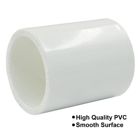 Beefy Three Quarter Inch PVC Pipe Coupling Connector Slip Socket Fitting for Quick No Fuss Install in Home or Industrial Plumbing