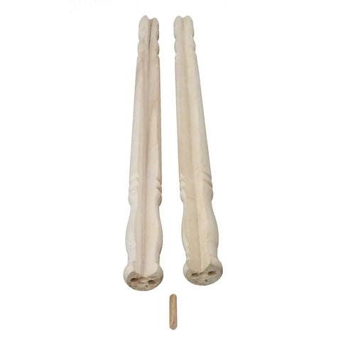 Beechwood Corner Guards 39 1/4 Inch Edge Protectors for Walls, Furniture, Cabinets, and Trim Pack of 4 Heavy Duty Sanded Wood Easy Installation