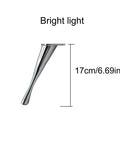 Heavy Duty Metal Furniture Legs Set Four Pieces Diagonal Sofa Legs For Modern Couches Desks Tea Tables And TV Cabinets Replacement Hardware 17cm 6.69in With Floor Protection For Hardwood Floors. 17cm bright light finish metal leg