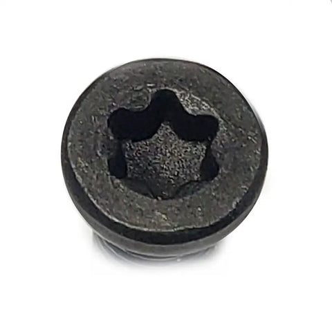 Hardcore Six Forty Eight Thread One Quarter Inch Oval Weaver Rifle Base Screws With T10 Torx Star Drive Black Oxide Coating top view