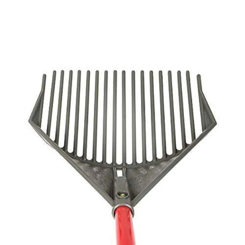 Close-up of the Heavy Duty Garden Rake That Slays Leaves And Debris With Ease Sturdy Tines Do Not Bend Under Pressure