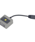 Fixed Mount Industrial Barcode Scanner with Beefy Aluminum Alloy Housing Reads 1D 2D and QR Codes Fast at 120fps Auto Sensing