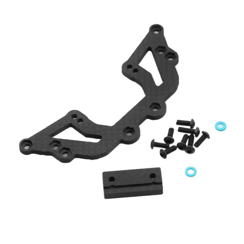 Carbon Fiber RC Car Chassis Frame For XV-01 1/10 Scale Upgrade Second Floor Plate Steering Mount Holder LY29.
