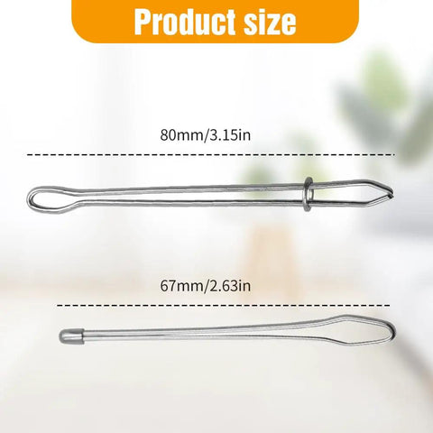 Effortless Drawstring Threader Clips Set For Hoodies Shorts And Pants 2024 New DIY Sewing Tool Kit with size measurements