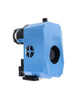 Fast Install Planetary Direct Drive Extruder Kit For Zero Drama Filament Feeding And Hardcore 3D Printer Upgrades front view highlighting blue housing.