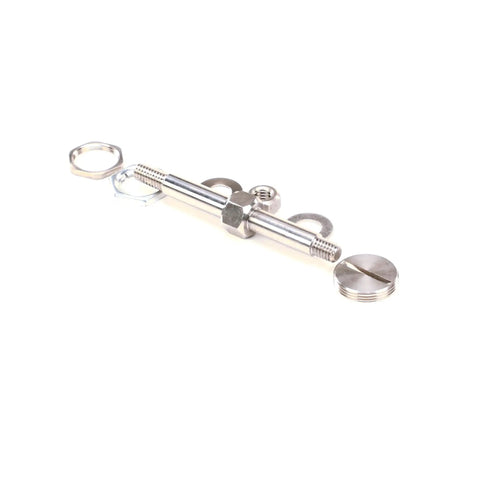 Adjustable Shoulder Bolt Kit OEM Replacement Part for Heavy Machinery direct fit shown in silver finish with washers and nuts
