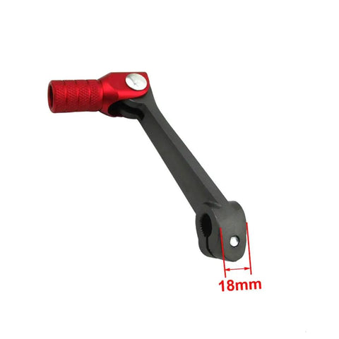 Short Gear Shift Lever Shifter For 50cc To 250cc Pit Dirt Bikes, Durable Aluminum Upgrade For Crisp Shifts, 18mm mount shown