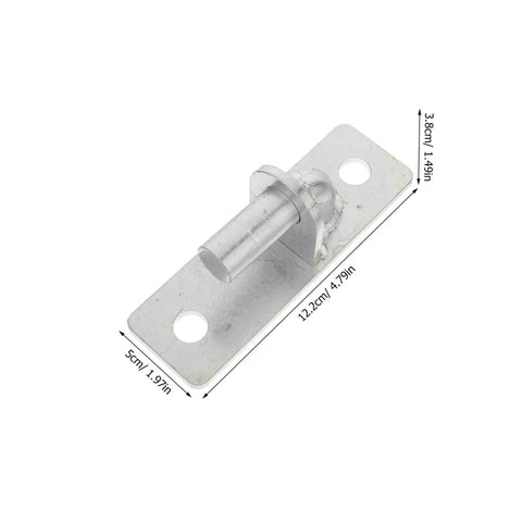 Rock Solid 4 Piece Wall Mounted Gate Hinges Built Tough For Outdoor Fences Zero Rust Hardware, close-up of zinc steel hinge.