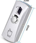 Metal push button for Single Door Access Control System With Two RFID Keypad Readers And 600LB Magnetic Lock Sturdy Metal Power Supply Box