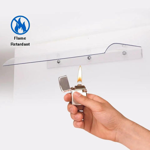 Heavy Duty Clear Polycarbonate Awning Canopy Shatterproof Arched Roof Panel For Porch Patio Entryway All Season Rain Sun Shade Rock Solid Design To Beat Any Weather You Throw At It