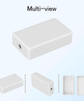 Compact ABS Plastic Electrical Project Box Enclosure Kit 8 Piece White Small Junction Box For DIY Power Electronics Space Saving Enclosure With External 2.36 x 1.42 x 0.67 Inches And Internal 2.17 x 1.22 x 0.47 Inches, white multi-view