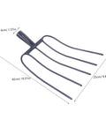 Multifunctional Grass Fork For Lawn Care And Gardening Solid Iron Handheld Pitch Fork For Clearing Debris Yard Work And Small Farm Use