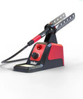 40 Watt Digital Soldering Station With Adjustable Power From 5W To 40W, Lightweight Pencil Iron, Cushioned Foam Grip in red and black