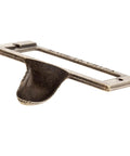 Side view of Six Pack Antique Brass Label Frame Card Holder Drawer Pulls For Cabinets And Drawers 2.12 By 1.18 Inch Zinc Alloy Durable