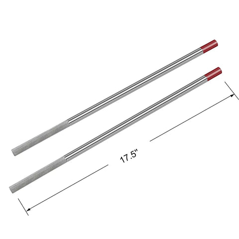 Two Pack Winding Bars For Garage Door Torsion Springs One Half Inch Diameter By Seventeen Point Five Inch Length Heat Treated Forty Five Steel With Knurled Non Slip Handle Handy Heavy Duty DIY Tool For Safe Tensioning And Unwinding