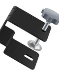 Multi Purpose Cabinet Installation Kit With Pro Grade Adjustable Drawer Jig And Locking Clamp Woodworking Fixture For Precise Desk Assembly Ergonomic Knob Clamps For Stable Furniture Installations Workshop Gear For DIY Projects black metal clamp with ergonomic knob