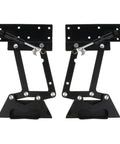 Two Piece Folding Coffee Table Hinges Set With Lifting Top Frame, Heavy Duty Table Desk Hinge, Silent Hydraulic Soft Close