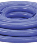 Hella Durable Silicone Heater Hose 1 2 Inch 25 Foot Roll Beast Grade Universal Auto Truck Coolant Air Line 62 Psi Blue High Heat Resistant Flexible Tubing rolled view.