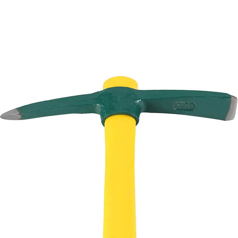Two Pack Garden Pick Set 15 X 10 Inch Heavy Duty Mattock Hoe With Fiberglass Handles For Digging Weeding And Flower Bed Prep Sturdy