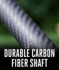 Close-up of durable carbon fiber shaft for Cordless Electric Power Head Compatible With Multi Head System Attachments Brushless Motor