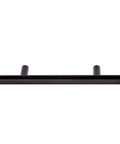 Euro Bar Cabinet Handle 3/8 Inch Diameter, 5.38 Inch Length, Flat Black Finish, 10 Pack Cabinet Pulls With 3 Inch Hole Center And 1.38 Inch Projection